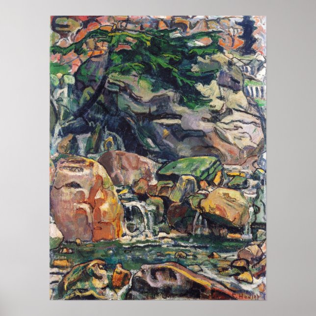 Affiche Hodler - Mountain Stream Near Beatenberg 1910 (Devant)