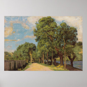 Affiche Hodler - Paysage À La Junction À Genève 1878