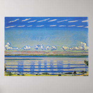Affiche Hodler - Paysage rythmique Sur Le Lac Léman 1908