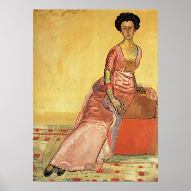Affiche Hodler - Portrait De Gertrud Muller (Devant)