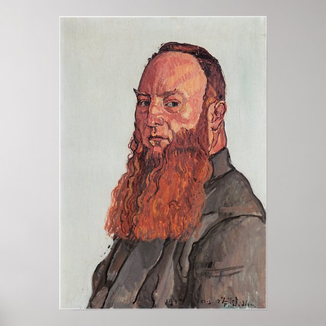 Affiche Hodler - Portrait De James Vibert 1915 (Devant)