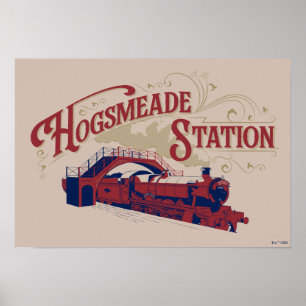 Affiche HOGSMEADE Station Vintage Graphisme