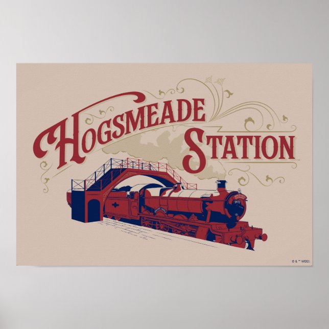 Affiche HOGSMEADE Station Vintage Graphisme (Devant)