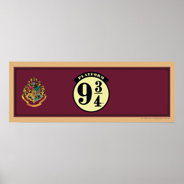 Affiche HOGWARTS™ EXPRESS Platform 9 3/4 Bannière (Devant)