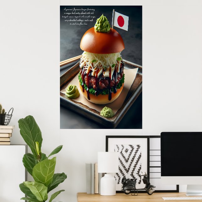 Affiche Hokkaido Harmony Burger Indulgence 24x36 (Bureau à domicile)