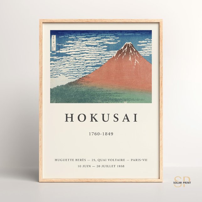 Affiche Hokusai Fine Vent Clear Morning Art Imprimer Japon (Créateur téléchargé)