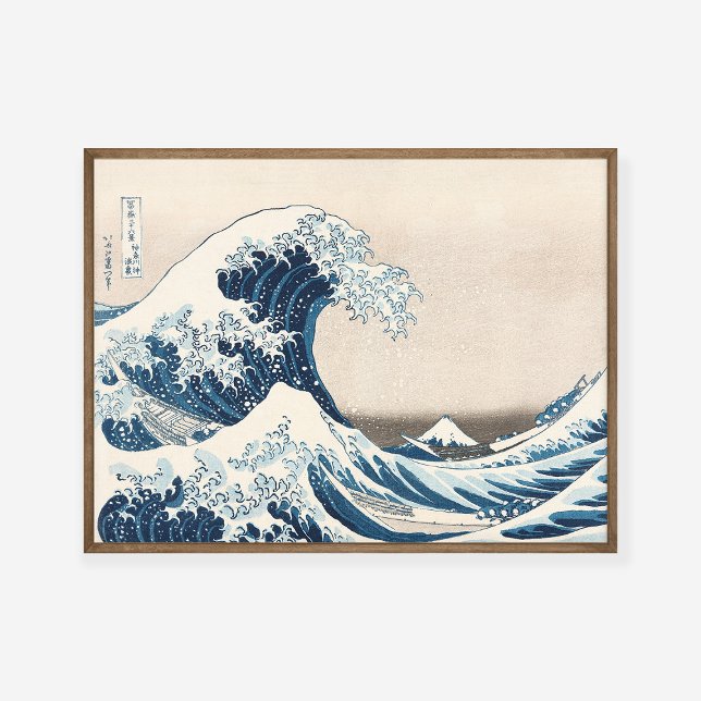Affiche Hokusai Grande vague au large de Kanagawa Peinture (Créateur téléchargé)