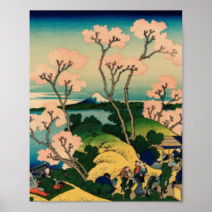 Affiche Hokusai Katsushika - Goten-Yama Hill, Shinagawa