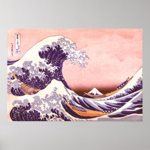 Affiche hokusai - La grande vague