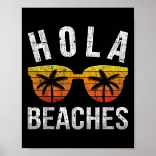 Affiche Hola Plages Débardeur Funny Beach Vacances Shirt S