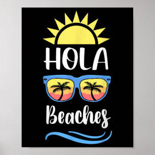 Affiche Hola Sofr Plages Frisées Plages Au Soleil Couchant