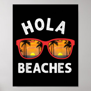 Affiche Hola Sungles Beaches Island Sunset Beach Travel Va