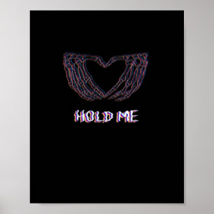 Affiche Hold Me Classic - Skeleton Hand Heart
