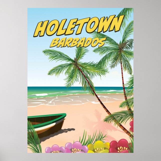 Affiche Holetown Barbade (Devant)