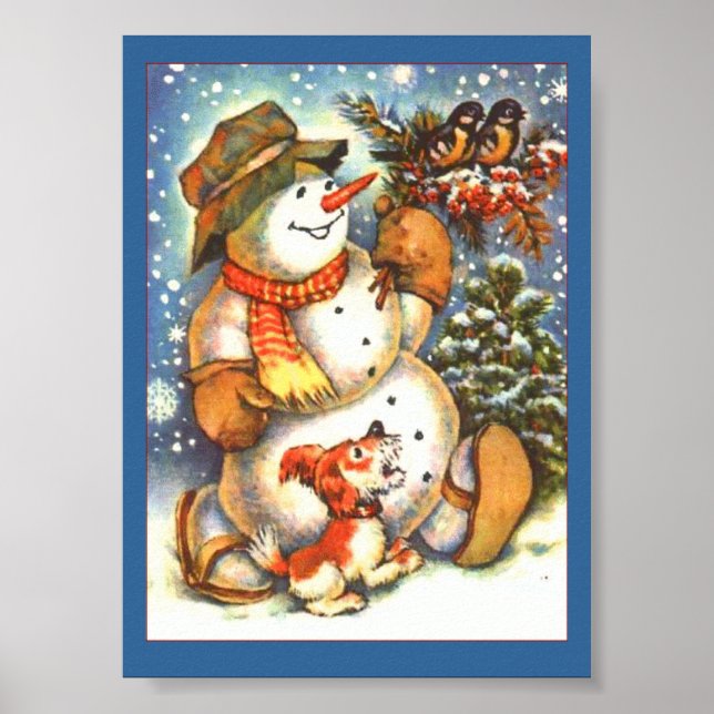 Affiche Holiday Snowman (Devant)