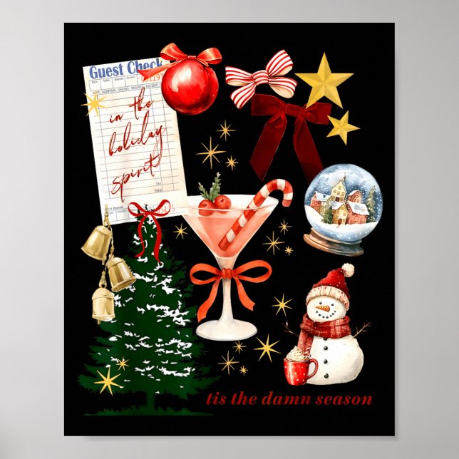 Affiche Holiday Vibes In The Holiday Srit Christmas Funny  (Devant)