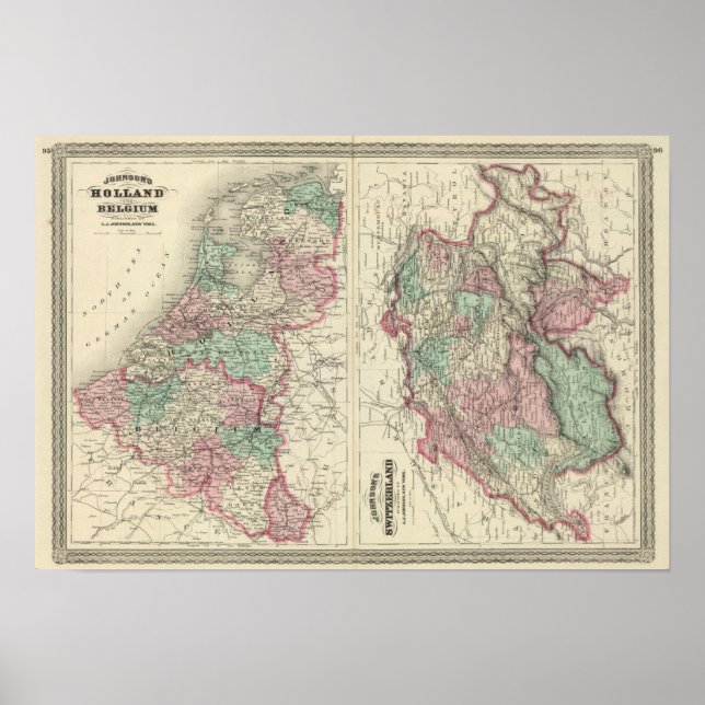 Affiche Hollande, Belgique et Suisse (Devant)