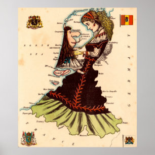 Affiche Hollande et Belgique