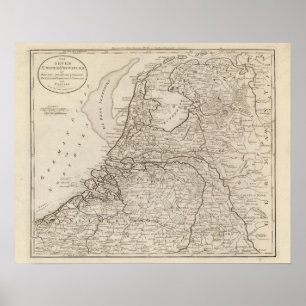 Affiche Hollande, Frise, Groningue, Overyssel