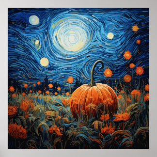 AFFICHE HOLLOWEEN NIGHT ART