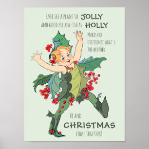 Affiche Holly Flower Elizabeth Gordon CC0526