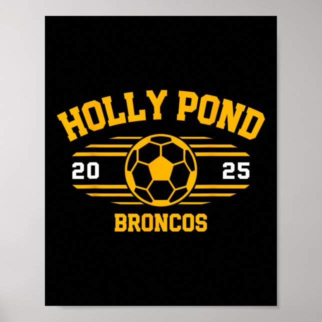 Affiche Holly Pond Broncos Byll de football 2025  (Devant)