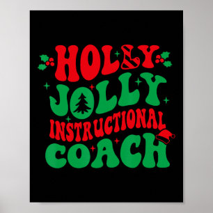 Affiche Holly Xmas Jolly Entraîneur instructif Noël Coa
