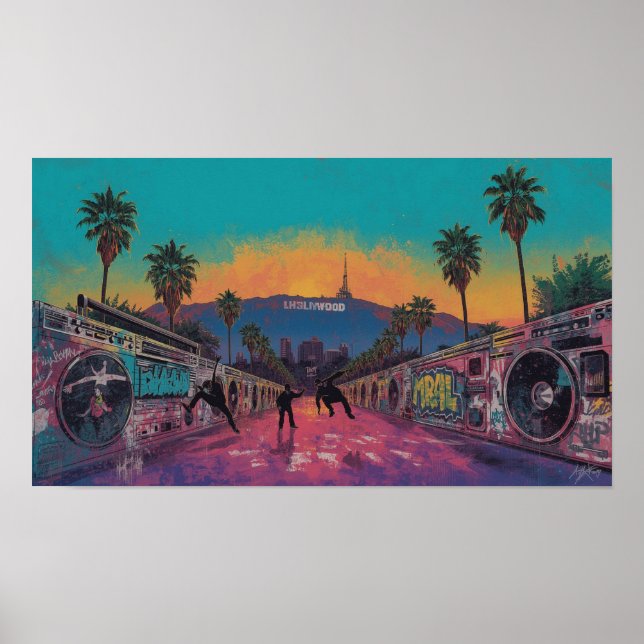 Affiche Hollywood Beats : Breakdancing dans la ville des r (Devant)