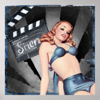Affiche Hollywood Pin fille