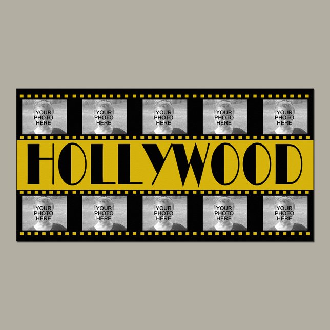 Affiche Hollywood Sign Movie Reel Photo Collage (Créateur téléchargé)