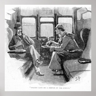 Affiche Holmes M'A Donné Un Croquis Des Événements