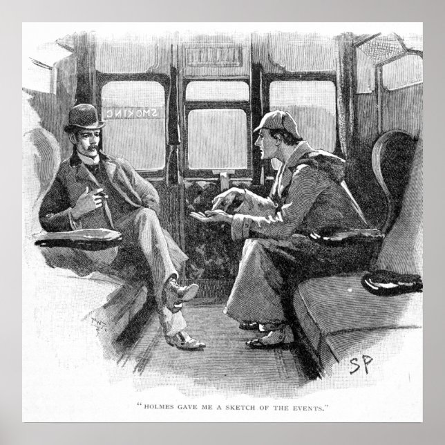 Affiche Holmes M'A Donné Un Croquis Des Événements (Devant)