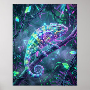 Affiche Hologramme Caméléon Donnée Vigne