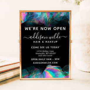 Affiche Holographic Alcohol Ink Business