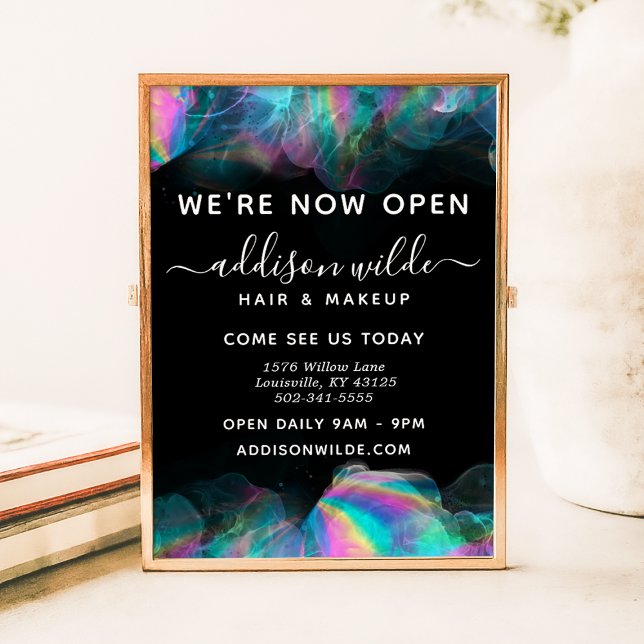 Affiche Holographic Alcohol Ink Business (Créateur téléchargé)