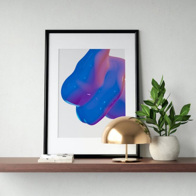 Affiche Holographique 80s Art Futuriste Moderne (Créateur téléchargé)