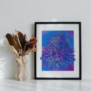 Affiche Holographique 80s Art Futuriste Moderne