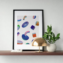 Holographique 80s Art Futuriste Moderne