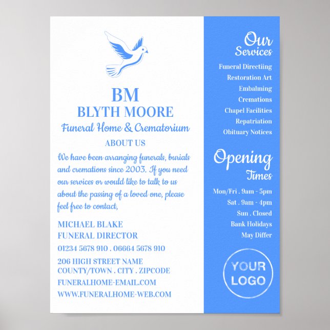 Affiche Holy Dove, Funeral Home, Directeurs (Devant)