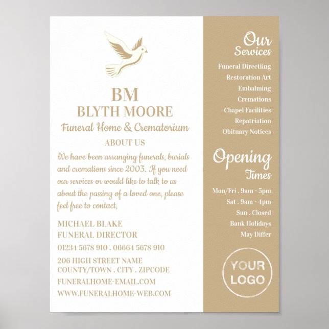 Affiche Holy Dove, Funeral Home, Directeurs (Devant)