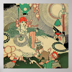 Affiche « Homage » Couverture de magazine 1927 par J Carlo