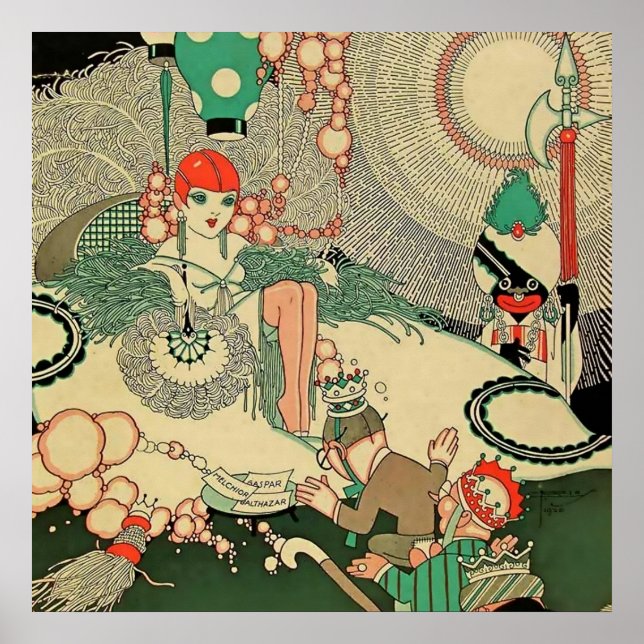 Affiche « Homage » Couverture de magazine 1927 par J Carlo (Devant)