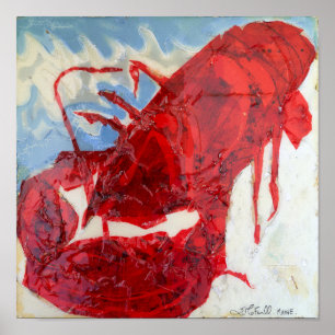 Affiche Homard brillant du Maine