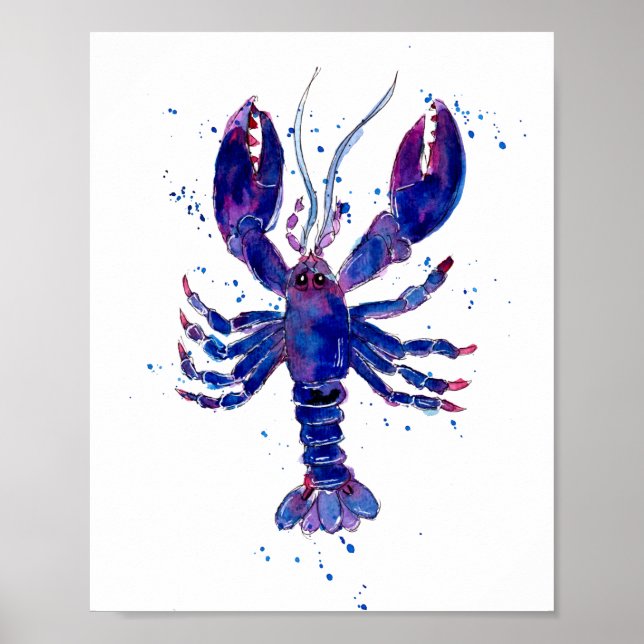 Affiche Homard pourpre (Devant)