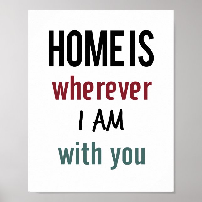 Affiche Home Is (format de cadre photo standard) (Devant)