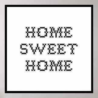Affiche Home Sweet Home