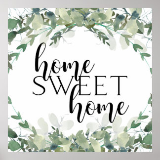 Affiche Home Sweet Home Agritourisme