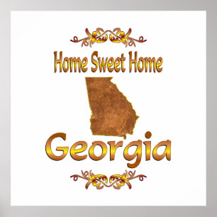 Affiche Home Sweet Home Géorgie