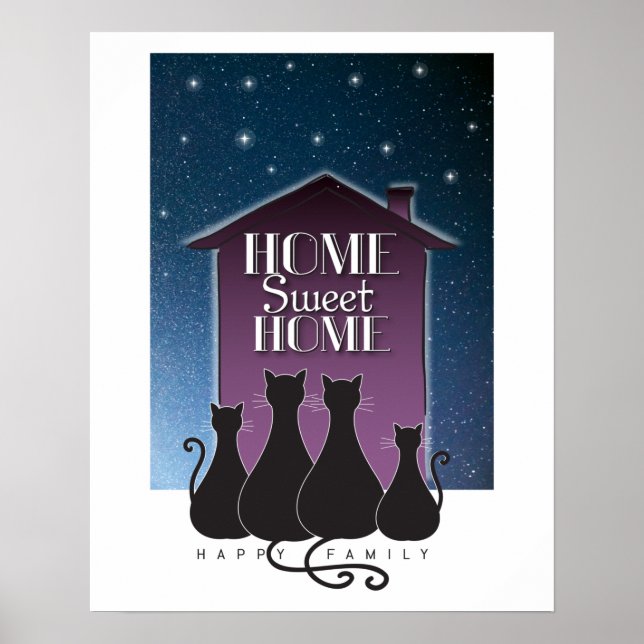 Affiche Home sweet home - Happy family (Devant)