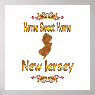 Affiche Home Sweet Home New Jersey